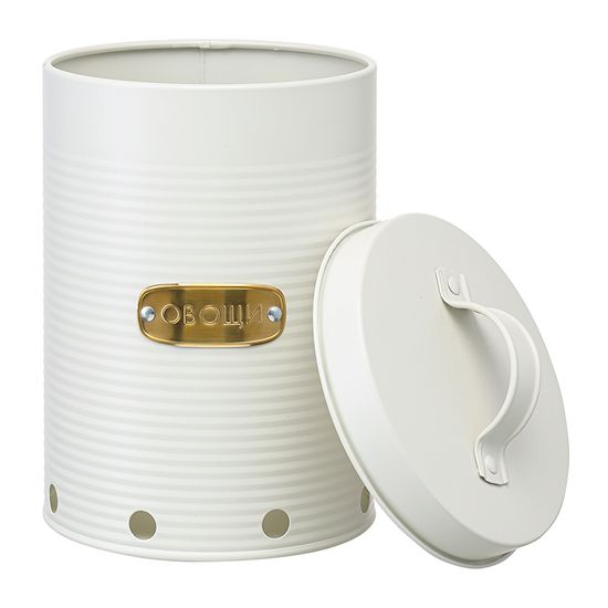 Банка для хранения овощей irmel, 6 л, молочная
