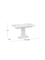 Стол кухонный обеденный раздвижной 120х80х77 см