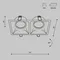 Встраиваемый светильник Точка / Dot 2*GU10 10 Вт Technical dl029-2-02b