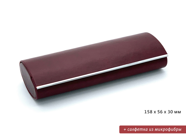 Футляр для очков с салфеткой 803/13 бордовый