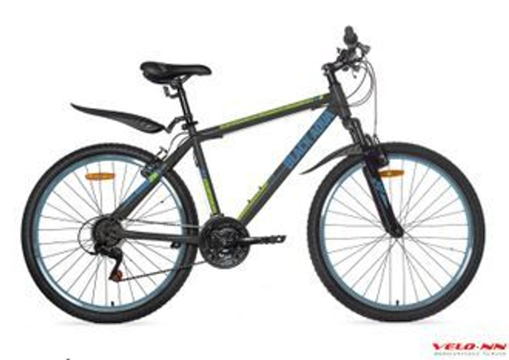 Велосипед 26" Black Aqua CROSS 1631 V (серый-синий)