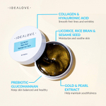 Idealove, Eye Admire, гидрогелевые патчи для глаз с черным жемчугом, 60 шт.