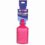 Расческа массажная «Valeria», прямоугольная, цвет фуксия, 24*8 22,5*7см (блистер Ultramarine)