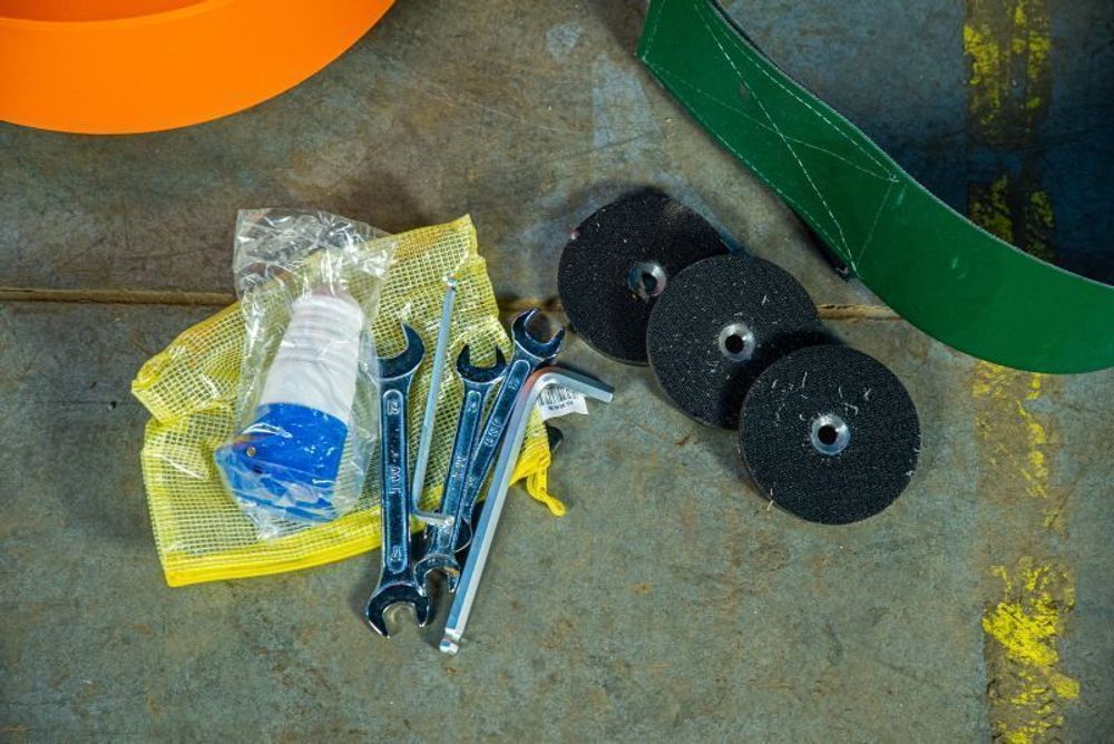 TOR GM400 (220В) - Машина мозаично-шлифовальная по бетону - 220В / 4 кВт