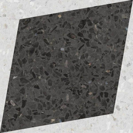 Керамогранит DROPS NATURAL RHOMBUS DECOR GRAPHITE (108807)