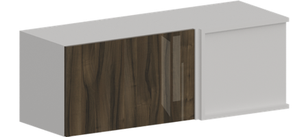 Кухня Модуль ШВУГ 1000 Белый / Орех Миланский