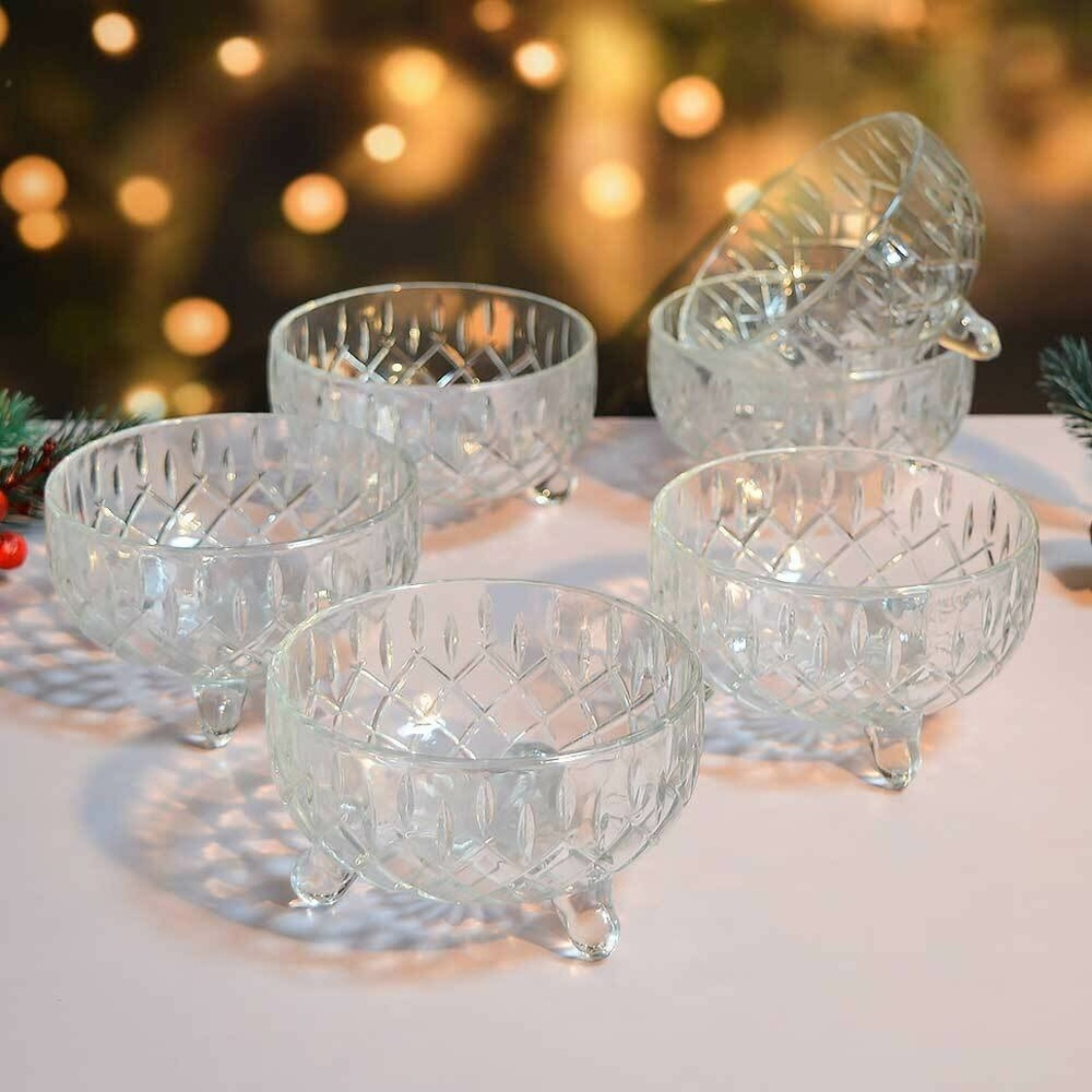 Набор салатников на ножках 6шт 275мл, h6,3см, d10,5см "Morano", RYGG026