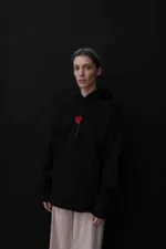 Худи Гербарий Мак Warm Черный