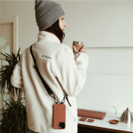 MagSafe чехол из экокожи MOFT Snap Phone Case для iPhone 14 Pro Max l Коричневый