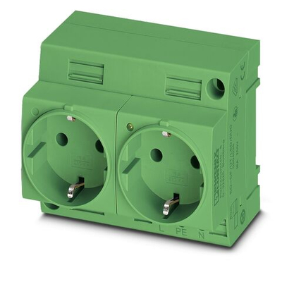 0804037 - EO-CF/UT/LED/DUO/GN - Двойная розетка