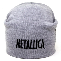 Шапка Metallica лого серая (035)