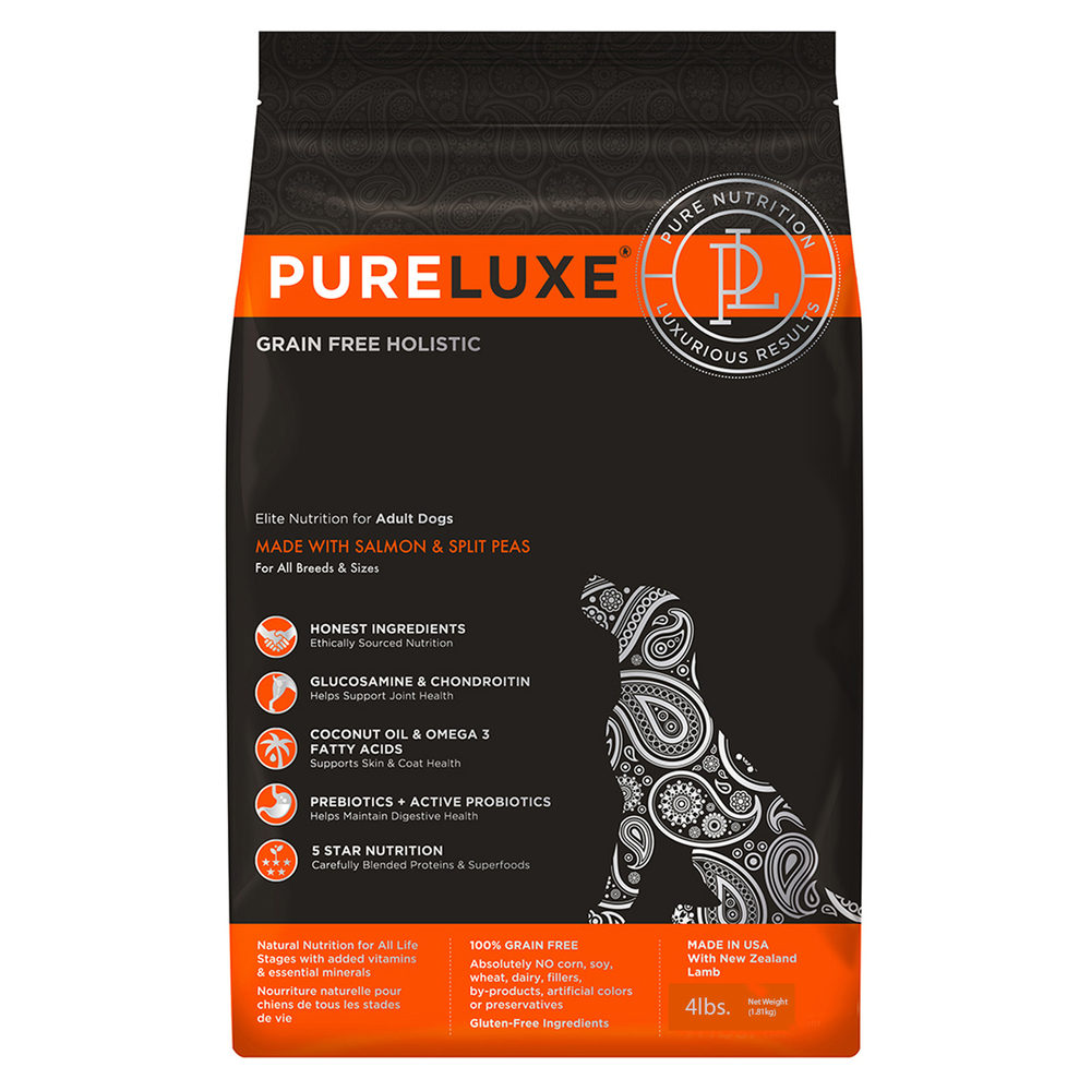 PureLuxe для взрослых собак с лососем и горошком