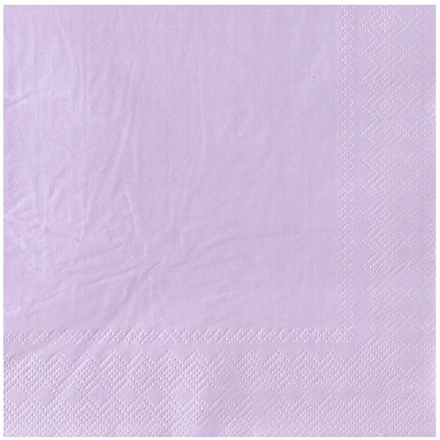 Салфетка в лавандовом цвете, 33 см, 12 шт