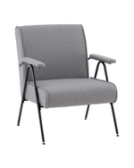 Кресло Эндино рогожка серый