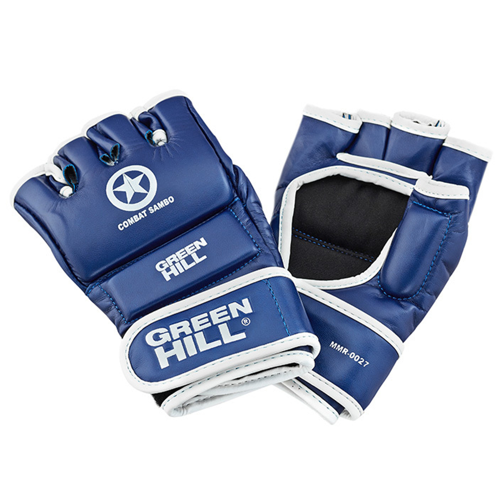 MMR-0027cs Перчатки COMBAT SAMBO синие