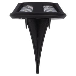 Светильник уличный ЭРА ERAST024-01 на солнечной батарее подсветка Таблетка, сталь, пластик d 11 см