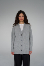 Кардиган удлинённый из шерсти ягнёнка 100%