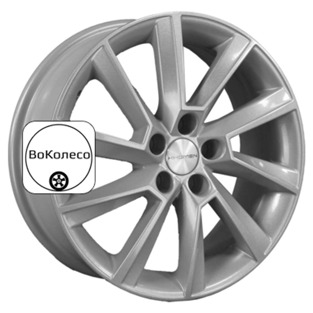 6x16/5x100 ET38 D57,1 KHW1604 (Kamiq/Rapid/Scala) F-Silver Khomen Wheels