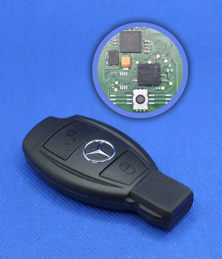 Оригинальный базовый ключ для Mercedes-Benz пластик 2 кнопки