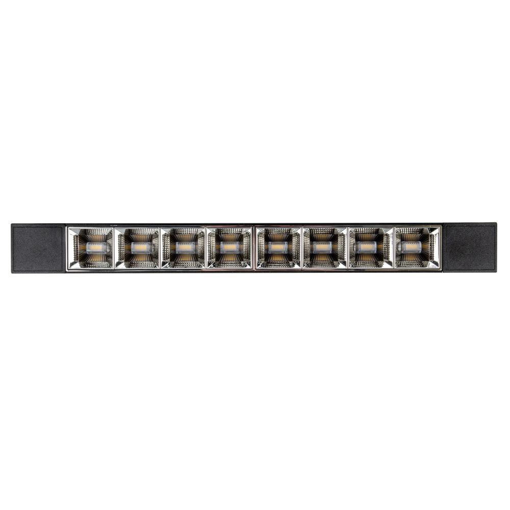ULB-Q282 20W-4000K BLACK Светильник-прожектор светодиодный трековый. Линейный. 1600 Лм. Белый свет 4000К. Корпус черный. ТМ Volpe