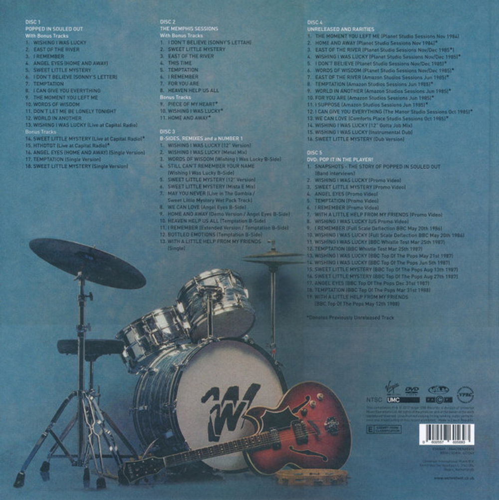 Wet Wet Wet / Popped In Souled Out (Deluxe Edition)(30th Anniversary Edition)(4CD+DVD)