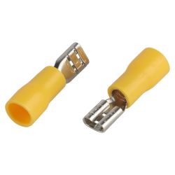 Разъем плоский ЭРА NO-225-128 РпИм 5.5-6-0.5 изолированный «розетка» (упаковка 50 штук)