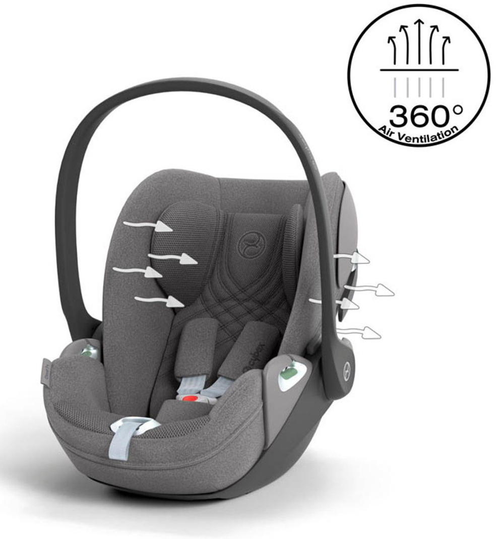 Коляска Cybex Priam IV Rosegold complete Cloud T Mirage Grey Plus Base T 3 в 1 Mirage Grey
