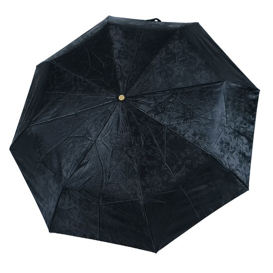 Жаккардовый женский зонт чёрный 120-D-05