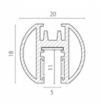 Трек накладной Lightstar Linea 506437