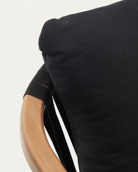 Malaret Стул из массива эвкалипта и черного шнура Испания La Forma