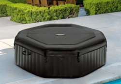 СПА-бассейн Intex Jet&Bubble Deluxe 168/218х71 см, восьмигранный, гидромассаж+пузырьк., хлоргенератор (28462)