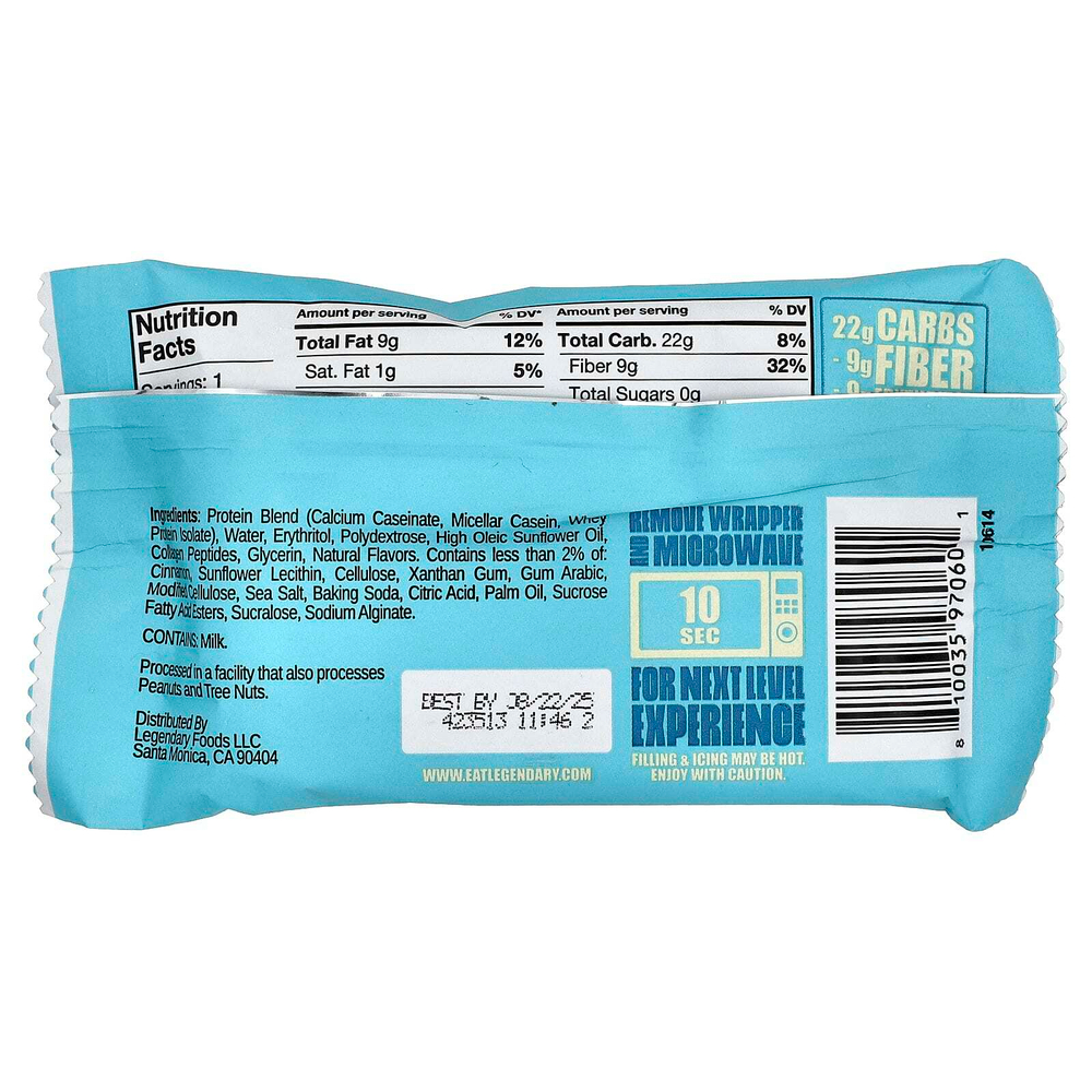 Legendary Foods, Protein Pastry, коричневый сахар и корица, 2,2 унции