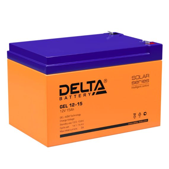 Аккумулятор Delta GEL 12-15, фото №835778803
