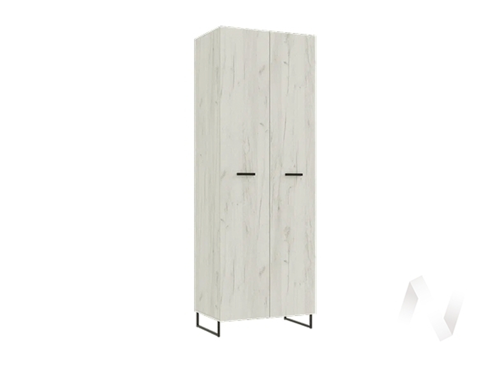 Шкаф 2-х ств. 800 Гостиная Нэнси LOFT (ЛДСП) (дуб крафт белый)