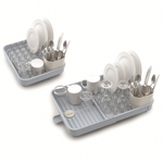 Сушилка для посуды раздвижная extend, голубая