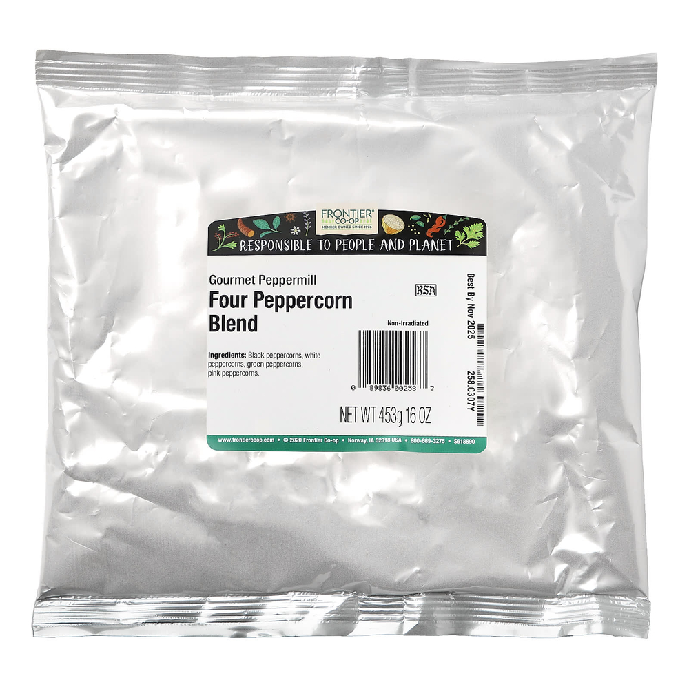 Frontier Co-op, Смесь из четырех перцев, для деликатесного помола, 453 г (16 унций)
