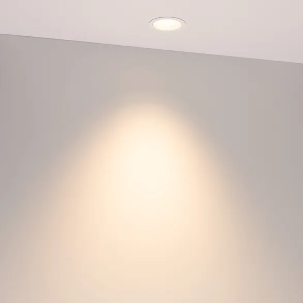 Светильник MS-ARADO-BUILT-R55-7W Warm3000 (WH-WH, 55 deg, 230V) (Arlight, IP20 Металл, 5 лет) 059104