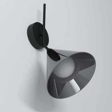 Настенный светильник со стеклянным плафоном 1*G9 70161/1 чёрный Enigma Eurosvet