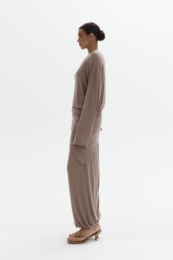 Брюки тонкие трикотажные с шерстью