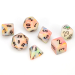 Chessex 7-dice set Festive - Circus/Black