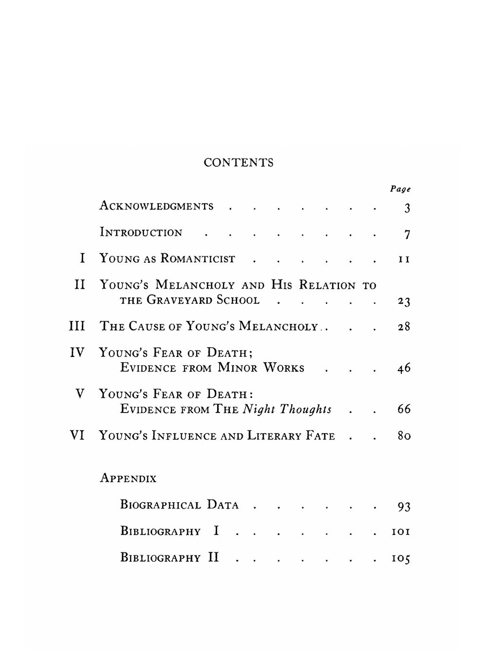 Edward Young and the fear of death | Cecil Vivian Wicker