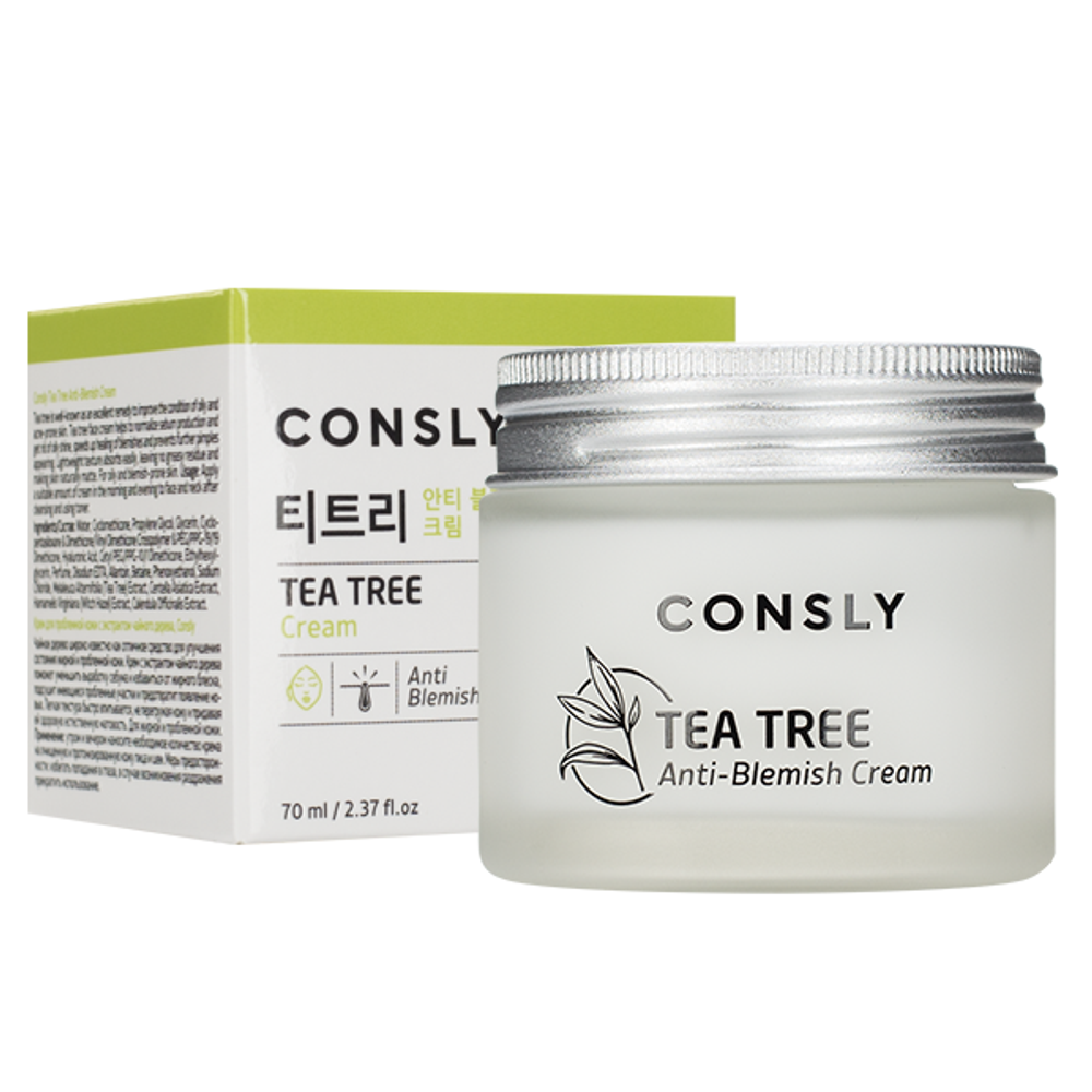 Крем для проблемной кожи с экстрактом чайного дерева CONSLY Tea Tree Cream 70мл