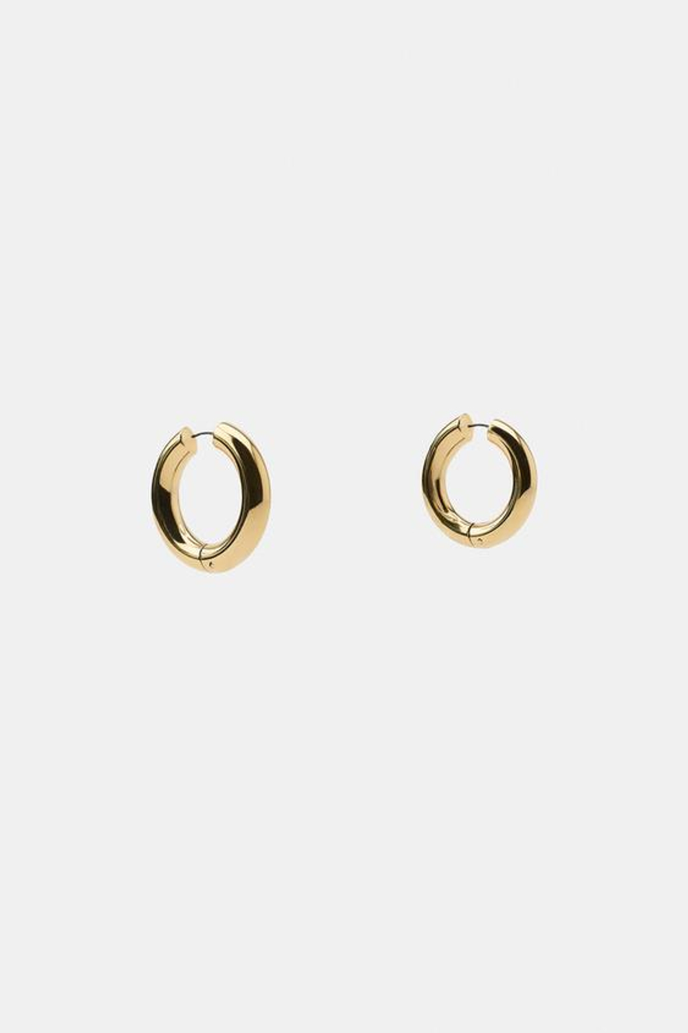 ZARA СЕРЬГИ-КОЛЬЦА, ЗОЛОТИСТЫЙ