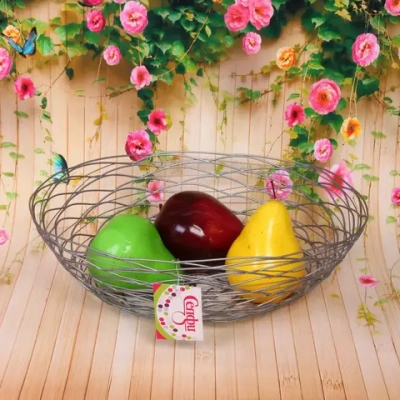 Фруктовница «Brownie» 32*24*9см лоза серая