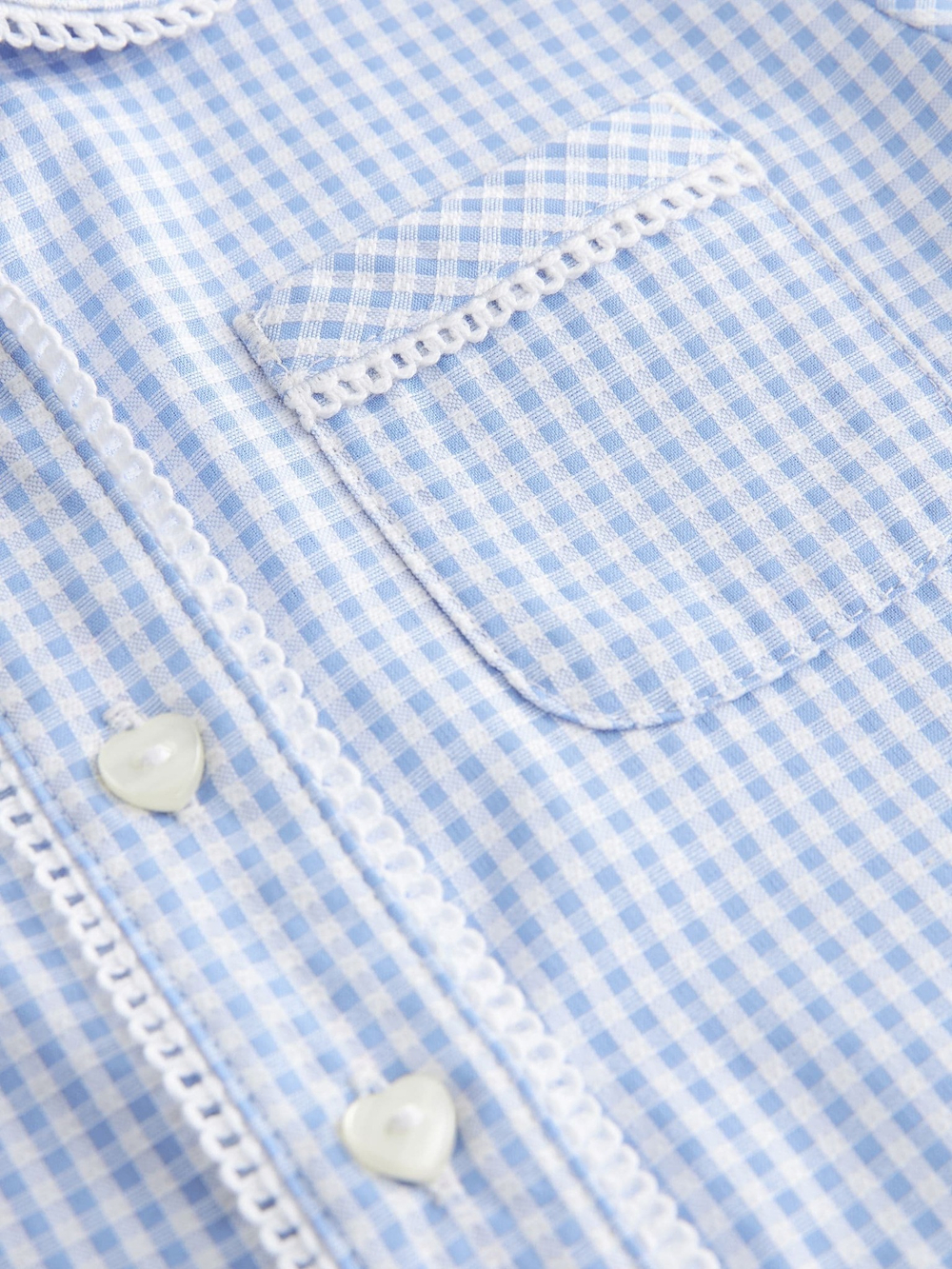 Рубашка с коротким руковом для девочки Next Q77-085, Голубой