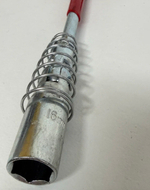 Ключ свечной карданный с резиновой вставкой 16 х 240 мм, TG (1 шт.)