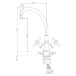 Смеситель Rossinka Y02-71U для кухни