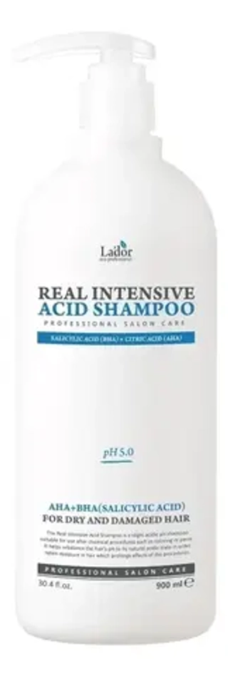 La`dor Кислотный шампунь для сухих и поврежденных волос Real Intensive Acid Shampoo ,900 мл