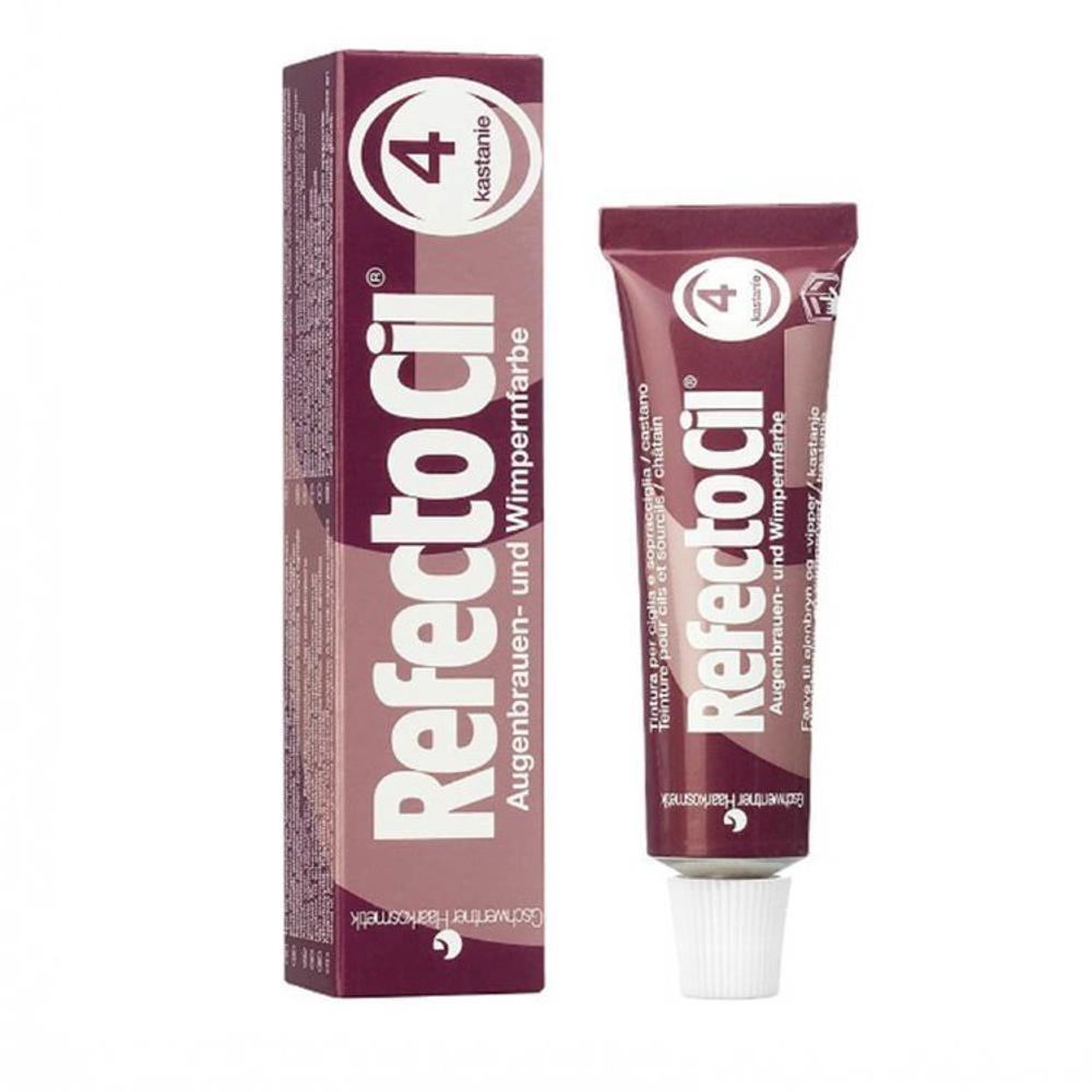 RefectoCil - Краска для бровей и ресниц № 4 Каштановая, 15мл