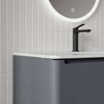 Тумба с умывальником IDDIS Edifice, подвесная, 80 см, темно-серый, EDI80D0i95K